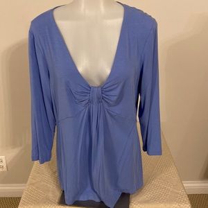 Banana republic light blue  V-neck XL top